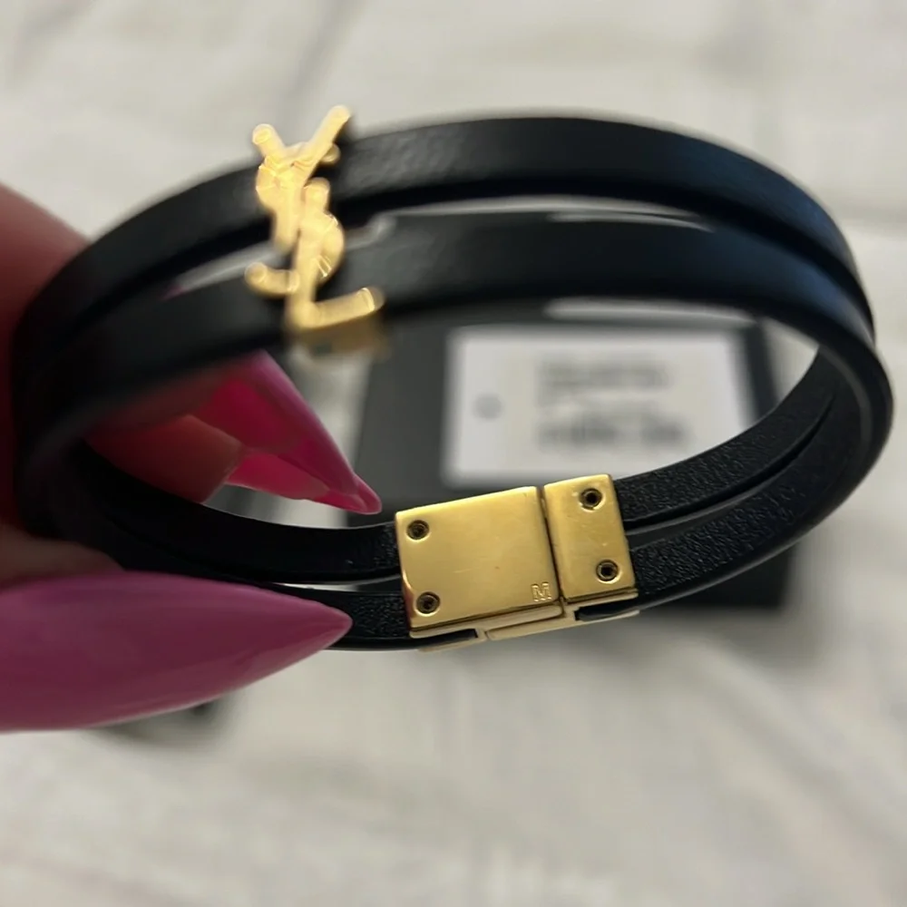 YSL LEATHER BAND BRACELET 100% authentic - Picture 11 of 13